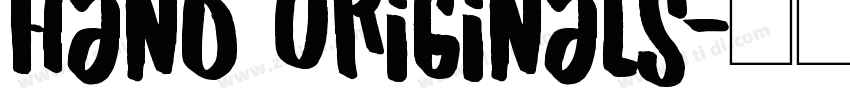 Hand Originals字体转换